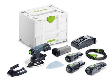 Festool Akku-Deltaschleifer DTSC 400 3,0 I-Set, 2x 3,0 Ah und Ladegerät im Systainer