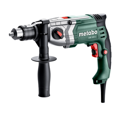 Metabo Schlagbohrmaschine SBE 800-2 mit Zahnkranzbohrfutter im Kunststoffkoffer