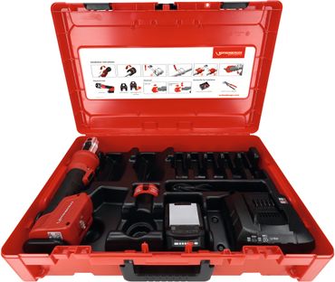 Rothenberger ROMAX NANO Basic Set, 2Ah, CAS, 1x 2,0 Ah und Ladegerät im ROCASE