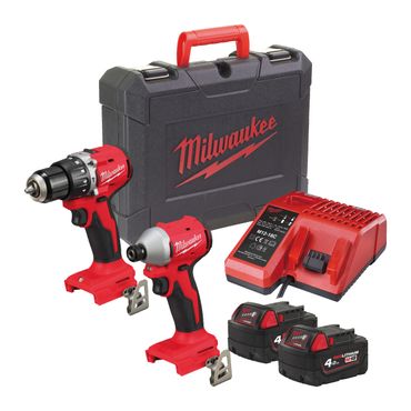 Milwaukee M18 Maschinen-Set M18 BLCPP2A-402C, 2x 4,0 Ah und Ladegerät im Koffer