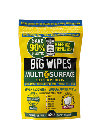 BIG WIPES  Multi-Surface Nachfüllbeutel, Refill Pack 80 Tücher