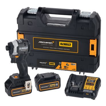 DeWALT Akku-Schlagschrauber DCF85MM2T,18V, 2x 4,0 Ah und Ladegerät im TSTAK McLaren