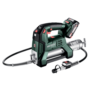 Metabo Akku-Fettpresse FP 18 LTX, 2x 2,0 Ah und Ladegerät in metaBOX 165 L