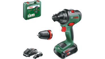 Bosch Akku-Bohrschrauber AdvancedDrill 18, 1x PBA 18V 2.5 Ah und Ladegerät im Koffer