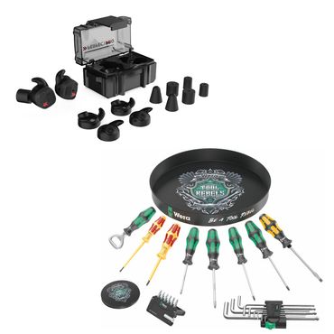 PerfectPro Gehörschutz In-Ear H-10 & Wera Eine Runde Schraubendreher Set 3 