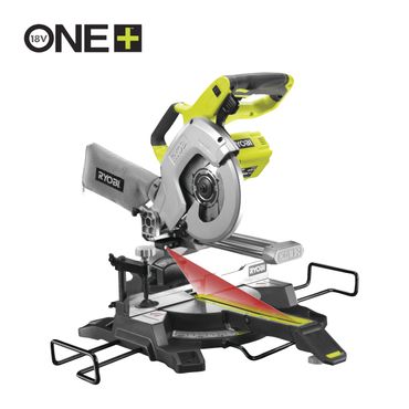 Ryobi 18 V ONE+ Akku-Kapp-/Gehrungssäge R18MS216-0, 216 mm Sägeblattdurchmesser 216 mm, ohne Akku und Ladegerät