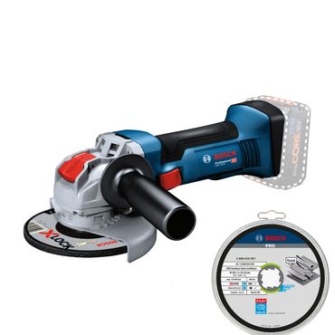 Bosch Akku-Winkelschleifer 18V GWX 18V-8 125 mm Solo im Karton & Trennscheiben