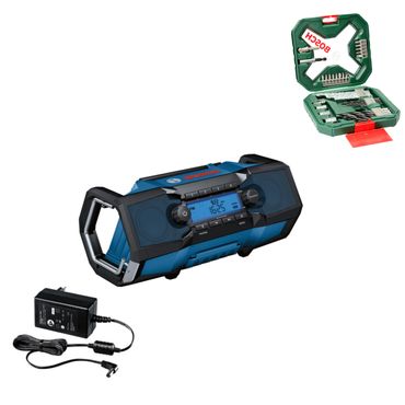 Bosch Radio GPB 18V-2 C ohne Akku ohne Lader im Karton & 34-Tlg. Bit-Set