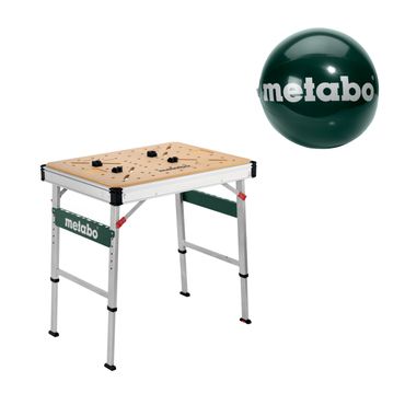 Metabo Multifunktionstisch MWB 100 (626991000) & Metabo Wasserball