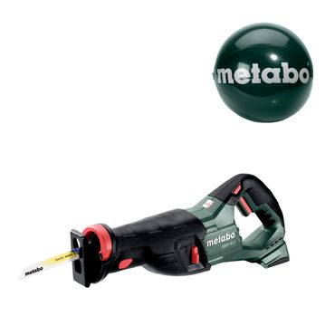Metabo Akku-Säbelsäge SSEP 18 LT ohne Akku und Ladegerät in metaBOX 165 L + aufblasbarer Metabo Wasserball