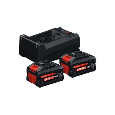 Bosch Hochleistungs-Starter-Set 2x EXBA18V-55 + Ladegerät GAL12V/18V-80, 8,0 Ah