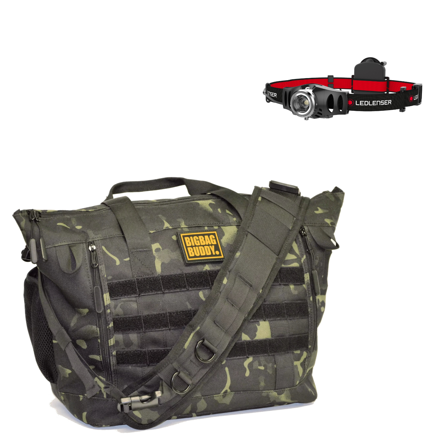 BIG BAG BUDDY Allzwecktasche 41,5 l + LEDLENSER Stirnlampe H3.2 LED 120 Lumen