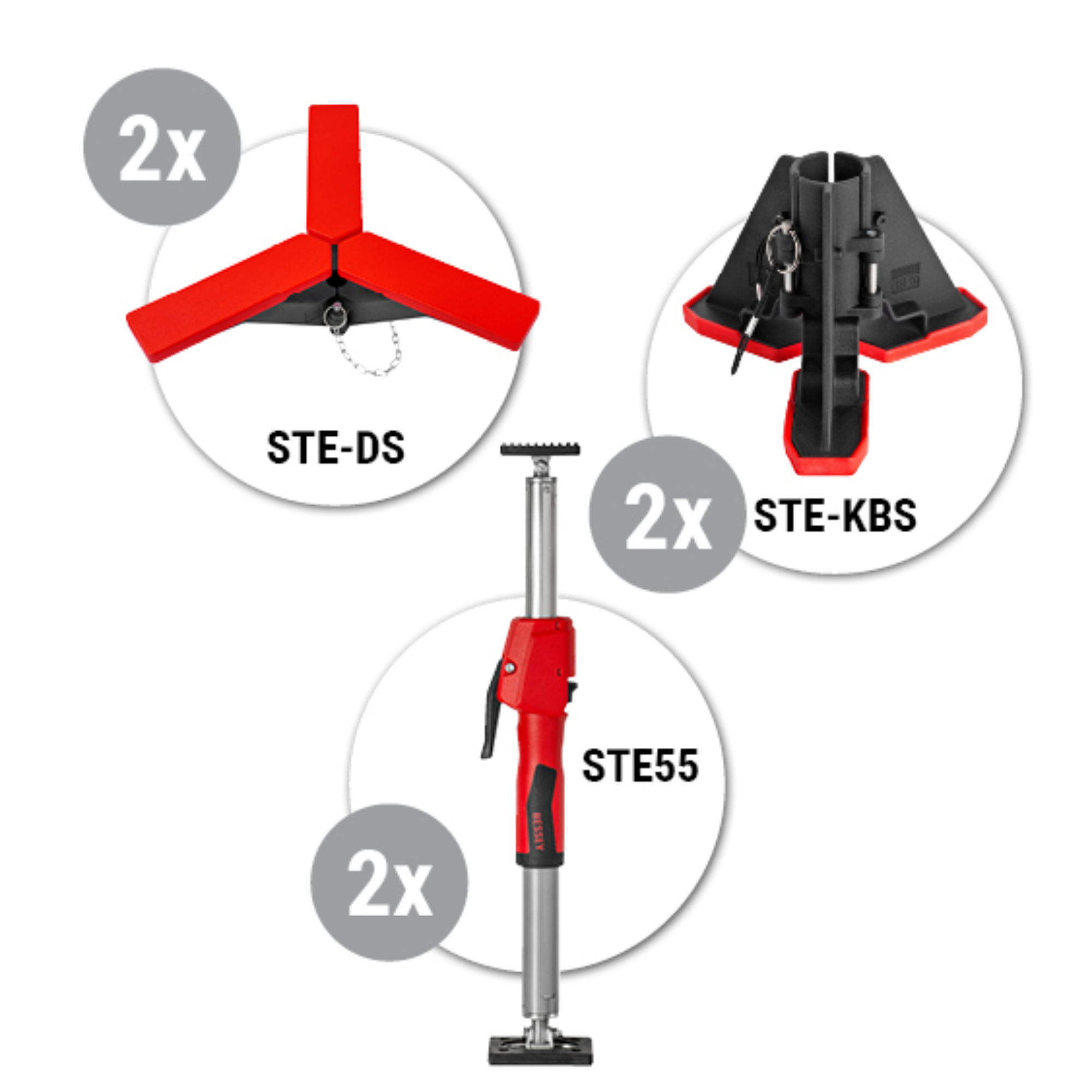 Set di montaggio del supporto a soffitto Bessey STE55-SET