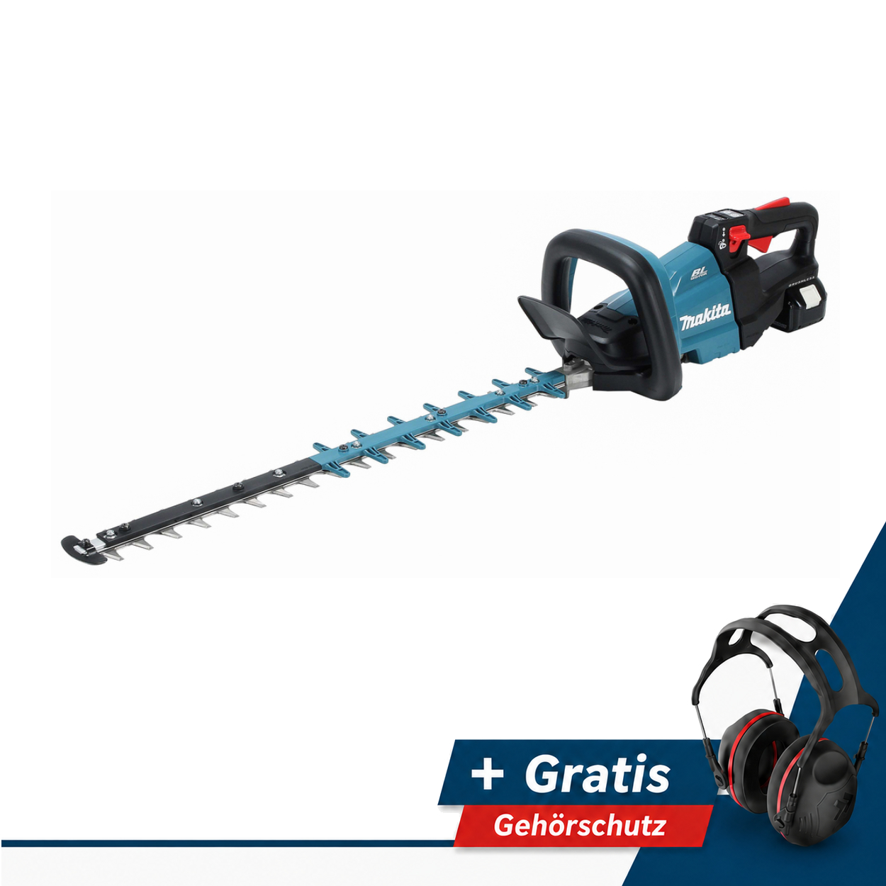 Makita Akku-Heckenschere DUH601Z 18V / 60 cm ohne AKku und Ladegerät + PerfectPro Gehörschutz H-5