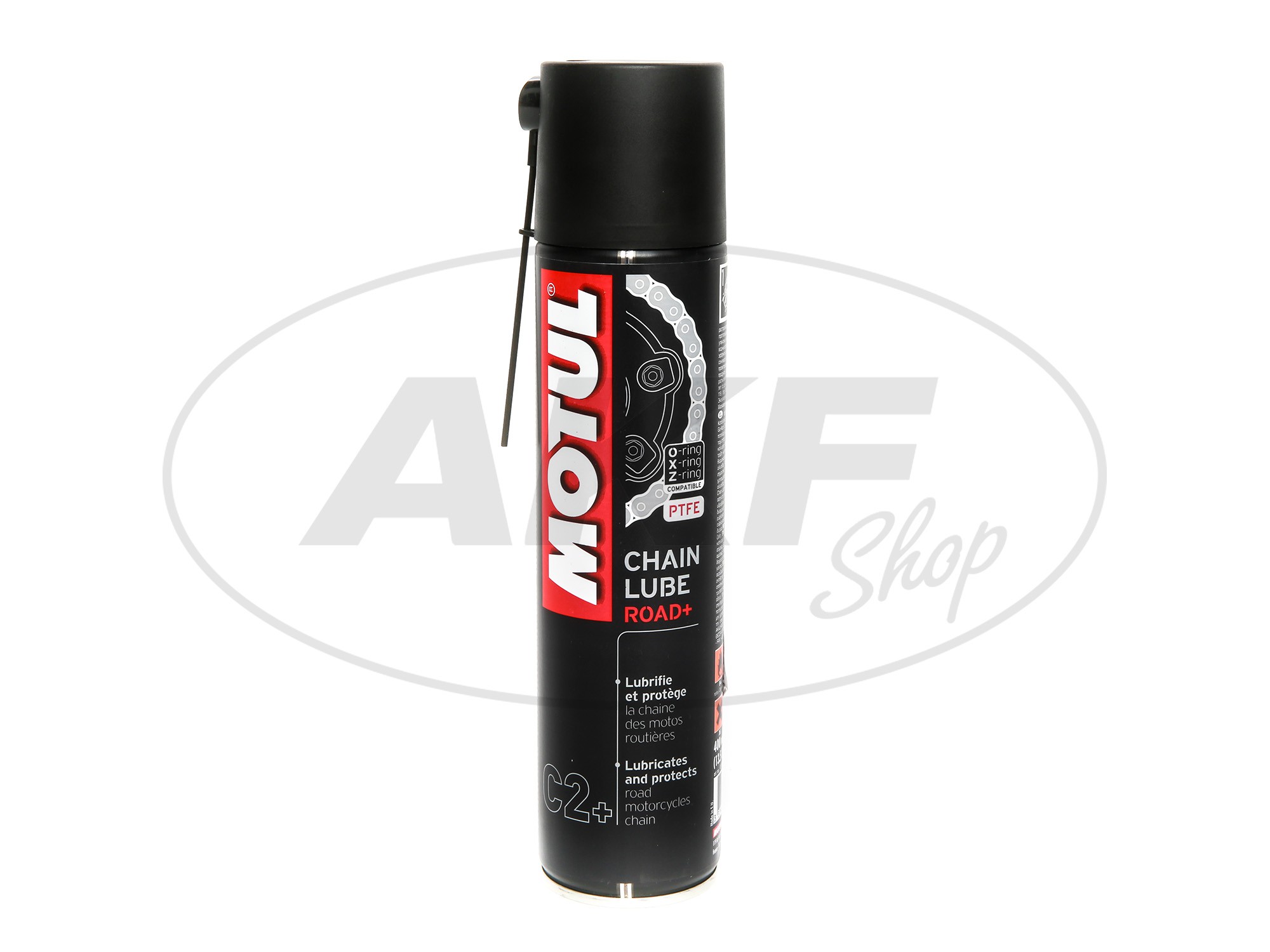 MOTUL Kettenspray weiss, Chain Lube Road Plus, speziell für Straßenmopeds und Motorräder, 400ml