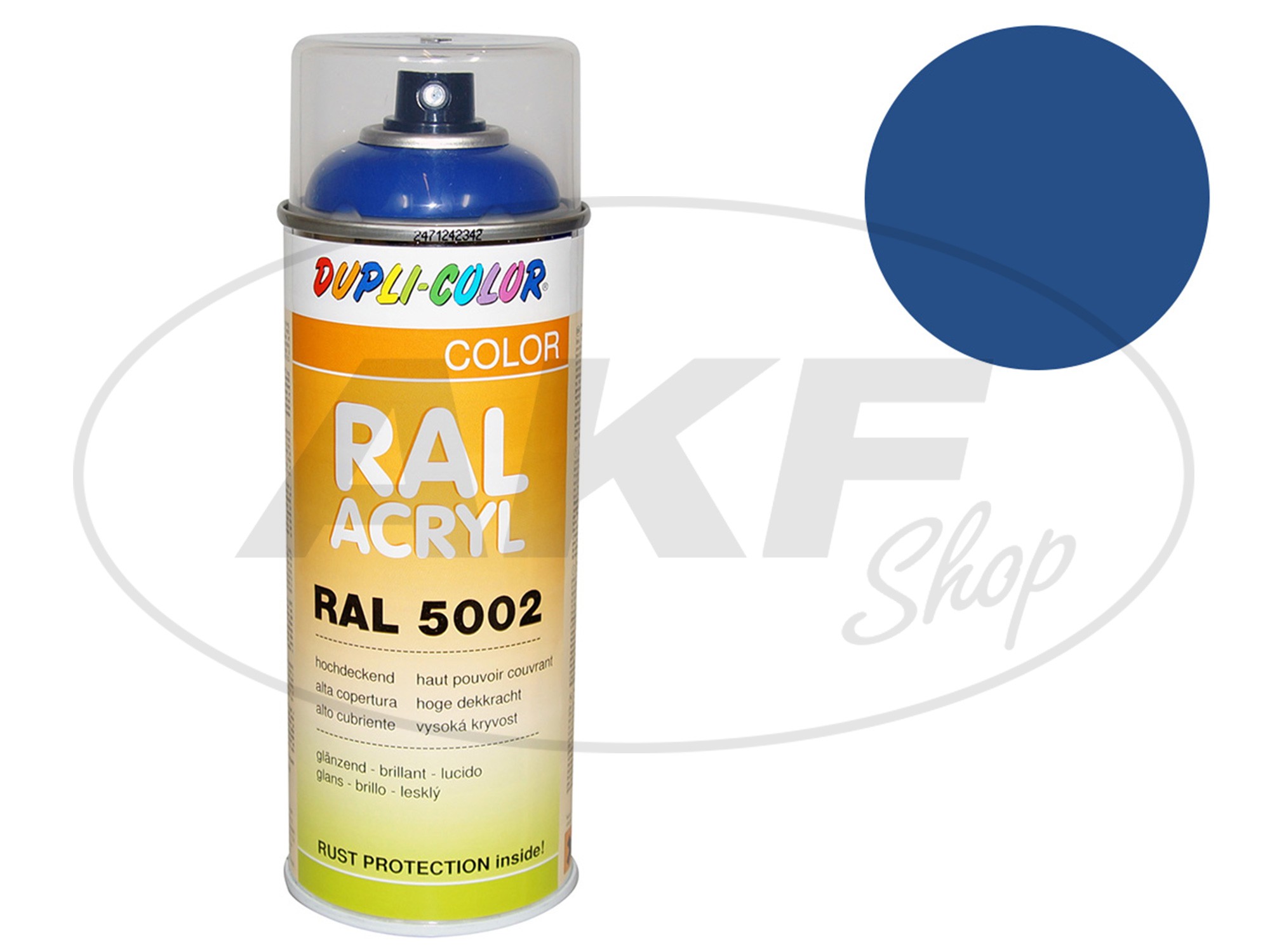 Hamburger Lack-Profi 2K Bootslack Glänzend Brillantblau RAL 5007 - Yachtlack Für GFK & Kunststoff