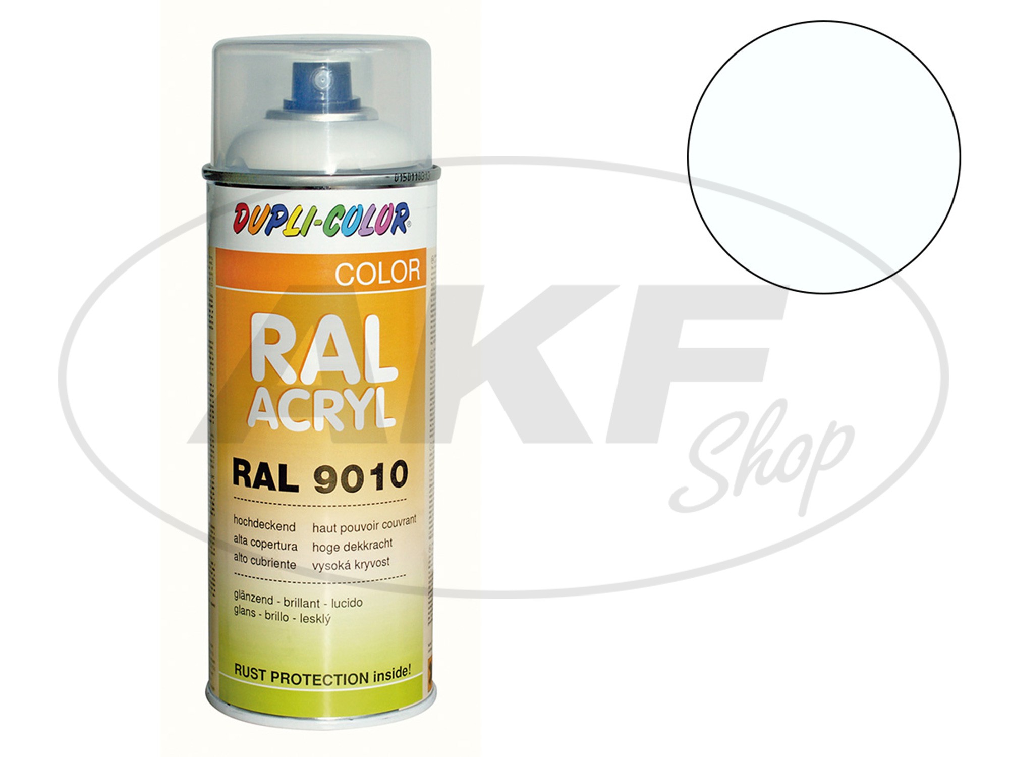 DupliColor AcrylSpray RAL 9010 reinweiß, glänzend 400 ml