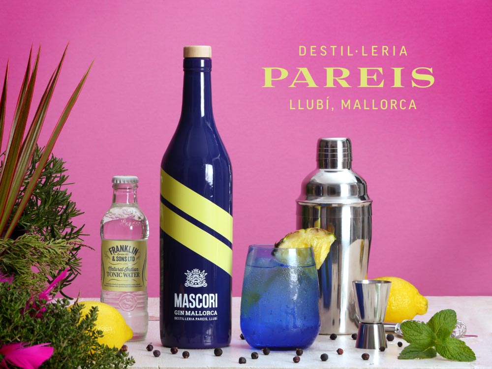     DESTILERIA PAREIS - MASCORI Handcrafted Gin aus Mallorca *London Gin* mit feiner, fruchtiger Zitrus Note (0,7l)