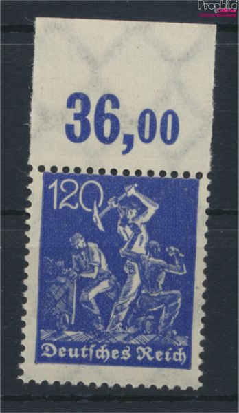 German Empire 188, rare watermark 2, Waffles unmounted mint
