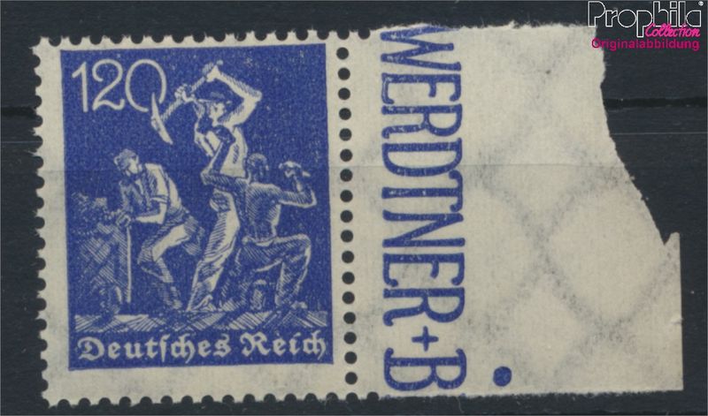 希少ZauberDish German Empire 188, rare watermark 2, Waffles unmounted mint