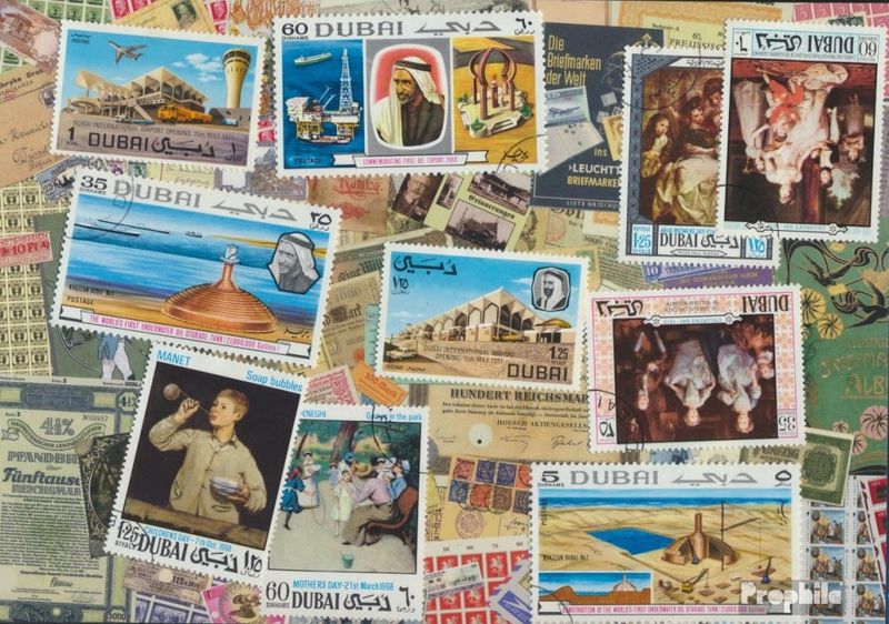 Il Dubai sui francobolli fotografia stock editoriale. Immagine di armi