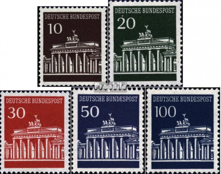 Germany (FRG) 506v-510v FDC 1966 Brandenburg Tor | eBay