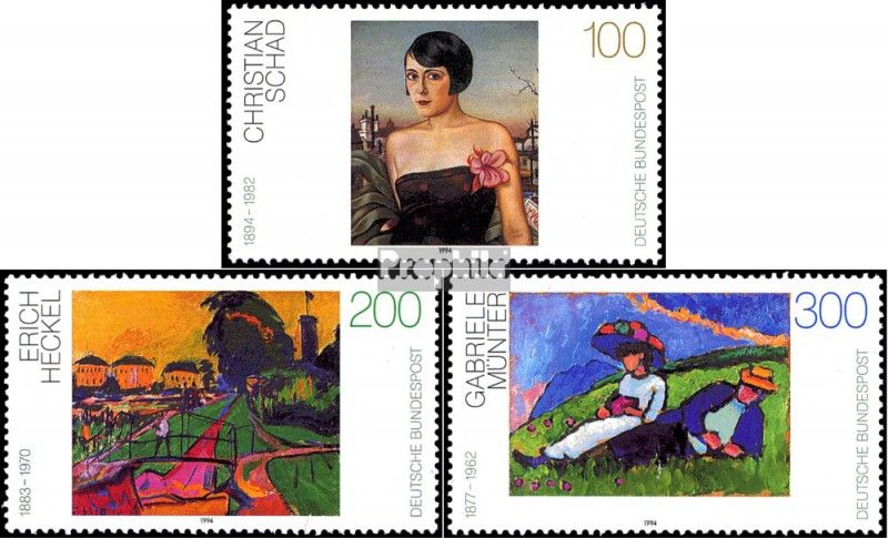 FRD Germany 1994 Painting Stamps Complete Set - MNH Unmounted Mint Never Hinged, Prophila Collection - View #10