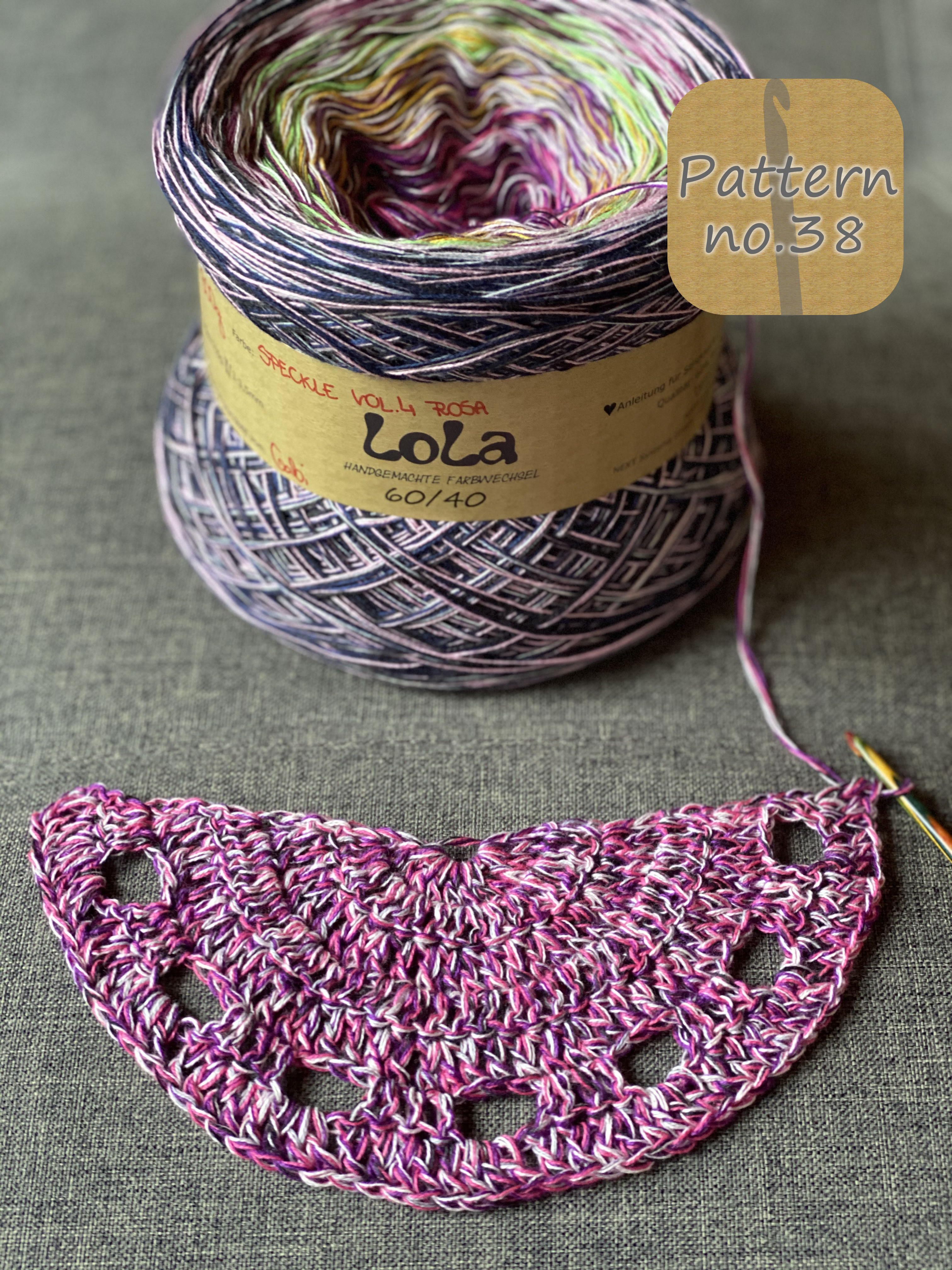     LoLa 60/40 Farbverlaufsgarn 4fach 100g: Speckle vol. 4 rosa