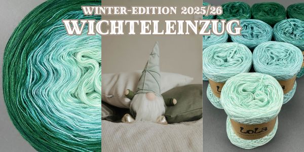 Winter-Edition 2025/26 im Verlauf Wichteleinzug in pistazie, jade und smaragd.