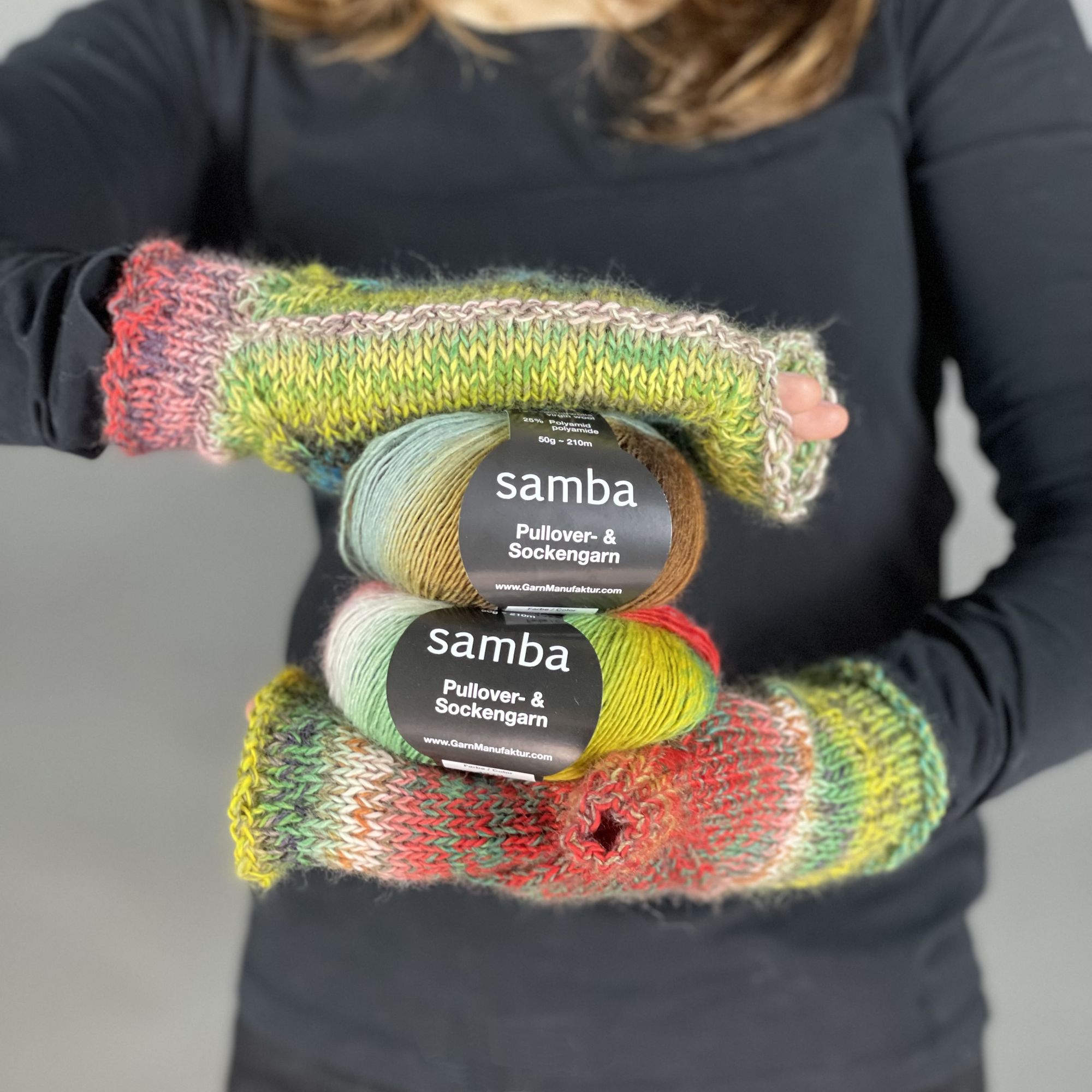 Bernd Kestler: Japanische Handschuhe - Garnpaket 1: 20x 50g Samba inkl.  Anleitungsheft