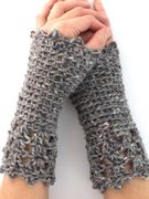HäkelSet NEXT Chunky Tweed gehäkelte Pulswärmer