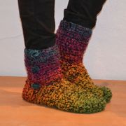 HäkelSet inkl. PDF-Häkelanleitung Donegal Tweed Farbverlauf Booties