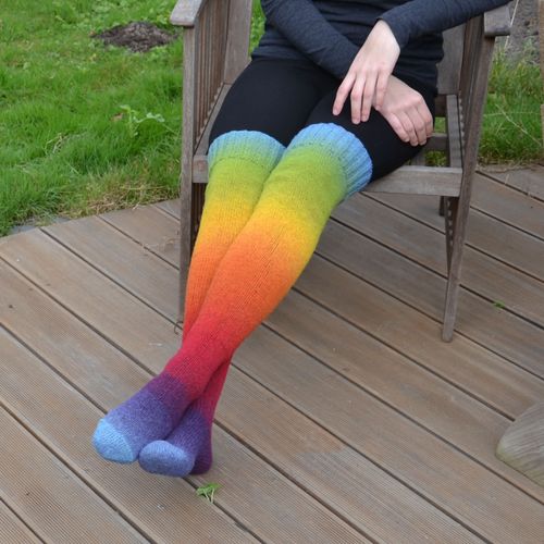 PletenÃ¡ sada NEXT Multicolori Overknees 1