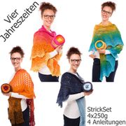 StrickSet LoLa 4fach Vier Jahreszeiten Tücher-Set