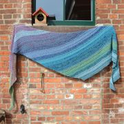 StrickSet inkl. PDF-Strickanleitung Double Silk Cake Tuch Blue Sky