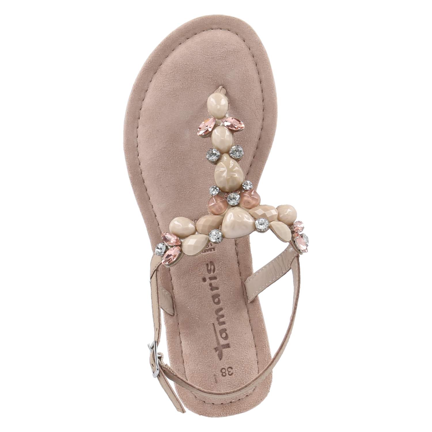 Zehentrenner-Sandalen - ivory comb