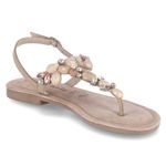Zehentrenner-Sandalen - ivory comb