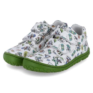 Klettschuhe NOAH BAREFOOT - white-green