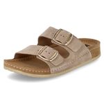 Pantoletten - cappuccino beige