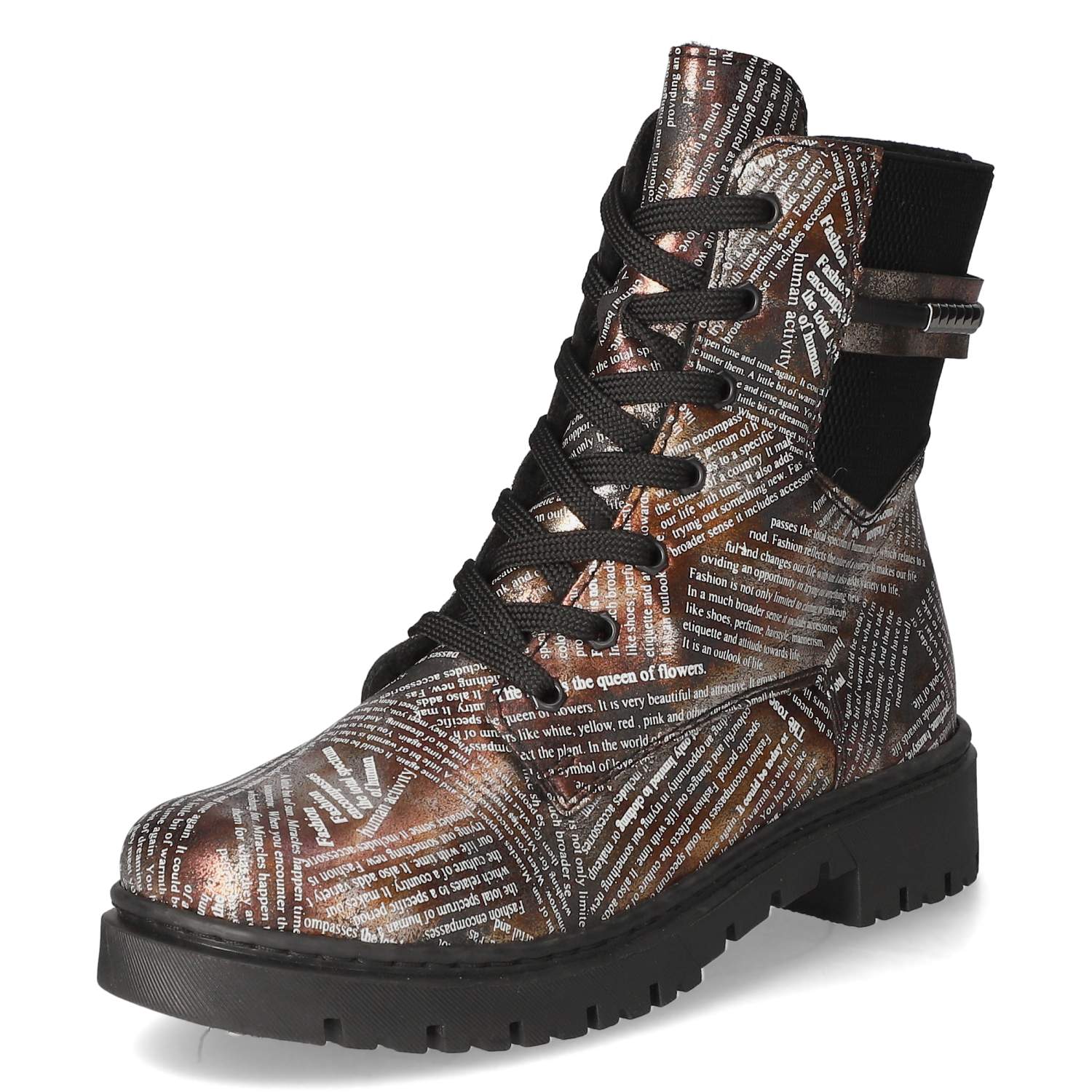 Schnürstiefeletten - multi