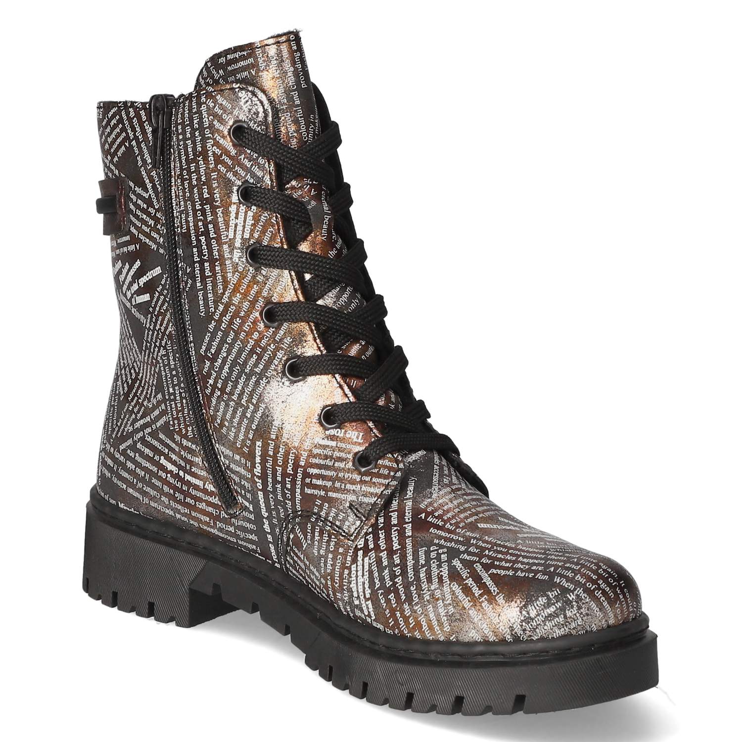 Schnürstiefeletten - multi