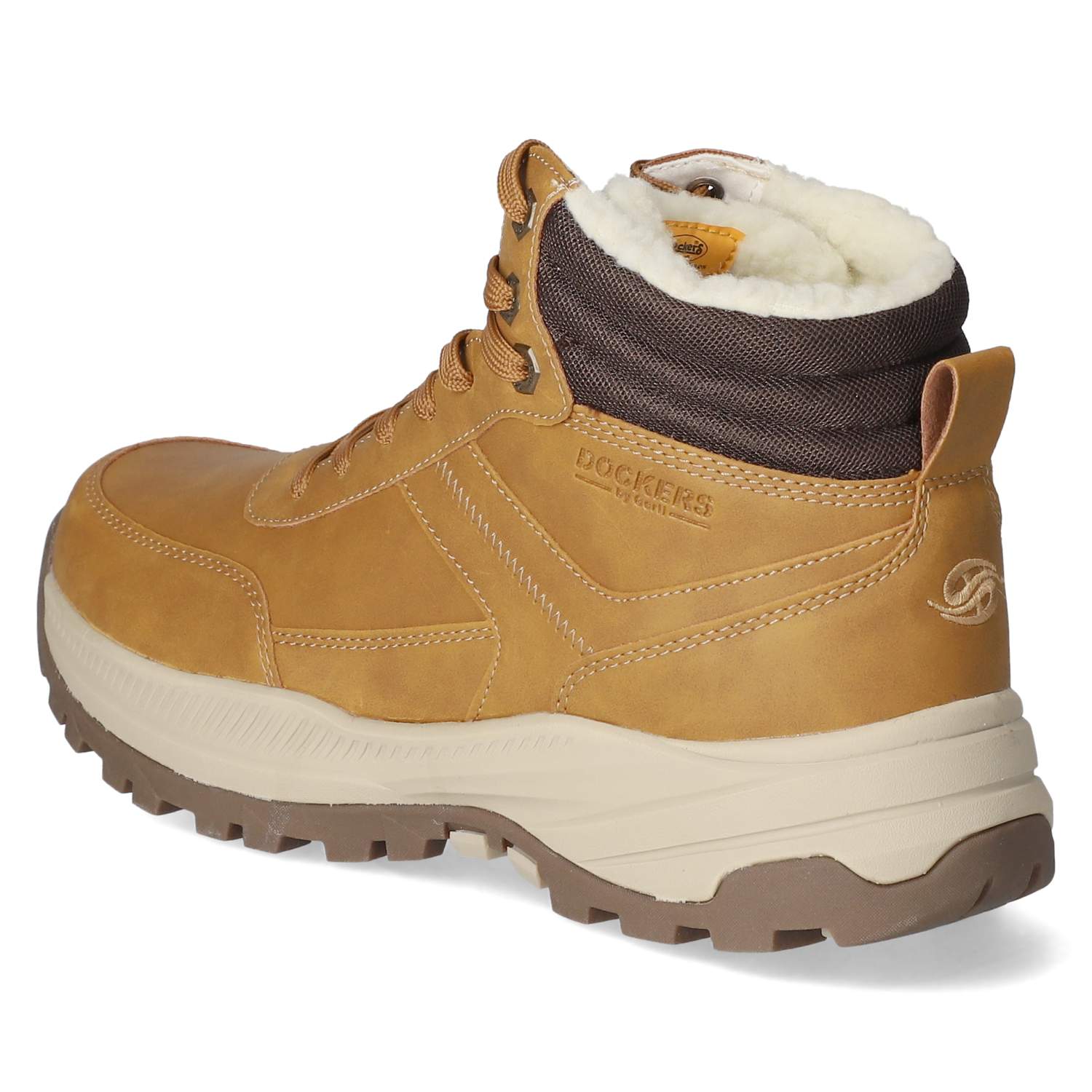 Schnürstiefeletten - golden tan