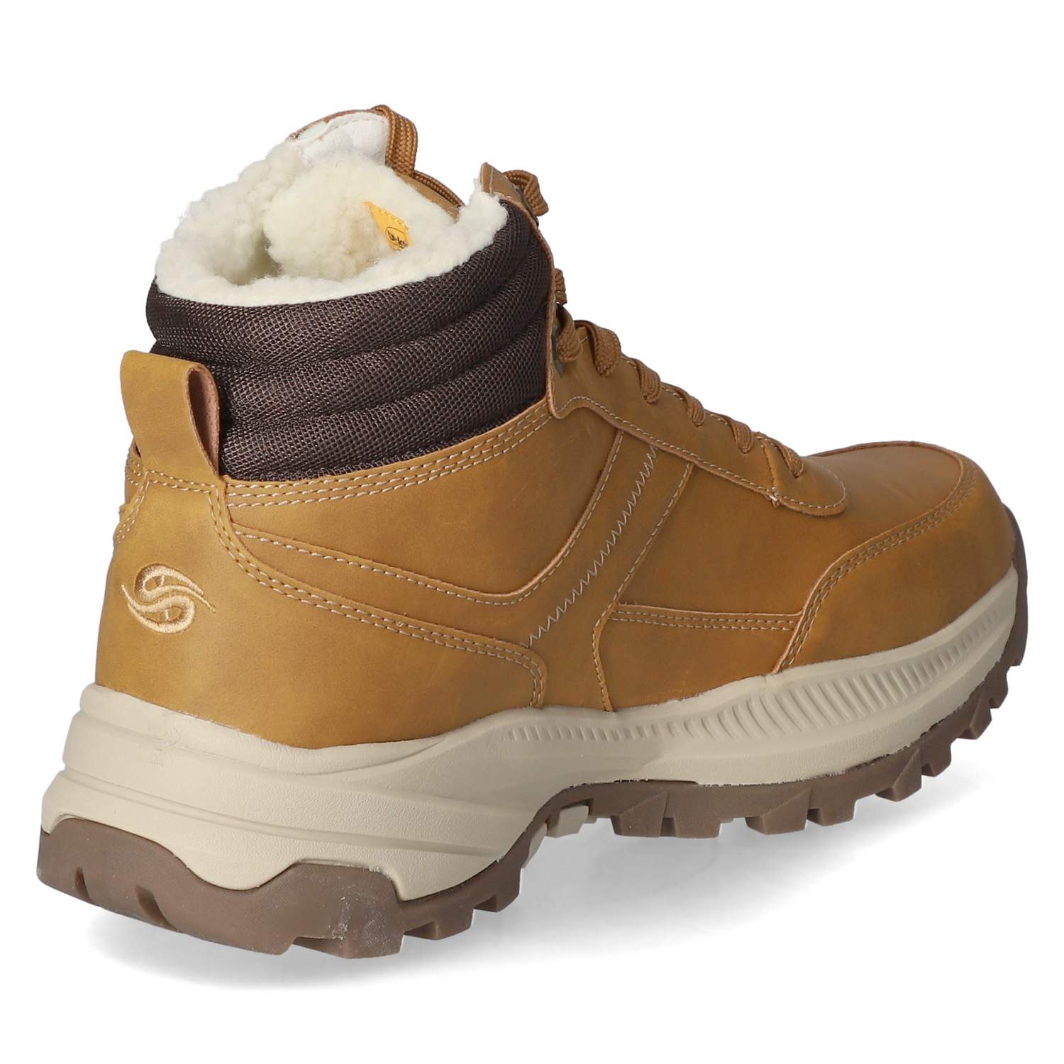 Schnürstiefeletten - golden tan