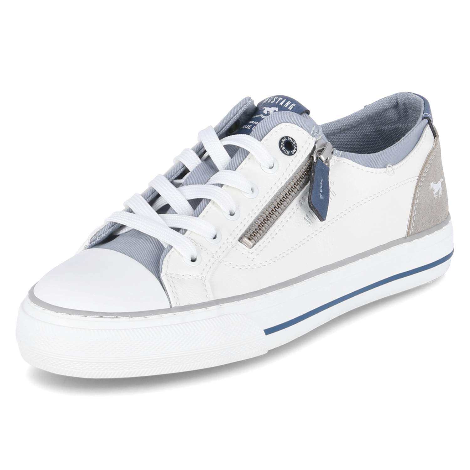 Low Sneaker - weiss/hellblau