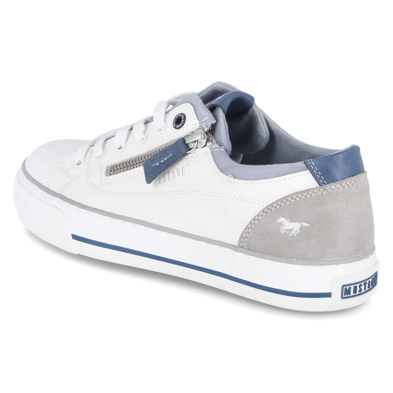 Low Sneaker - weiss/hellblau