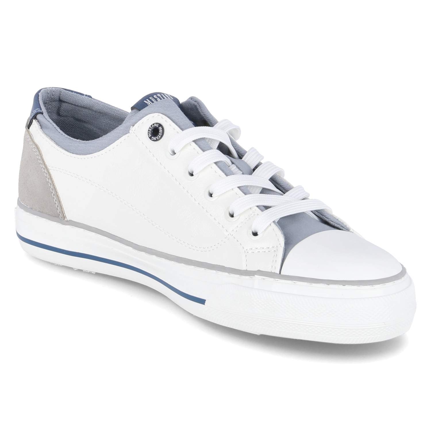 Low Sneaker - weiss/hellblau