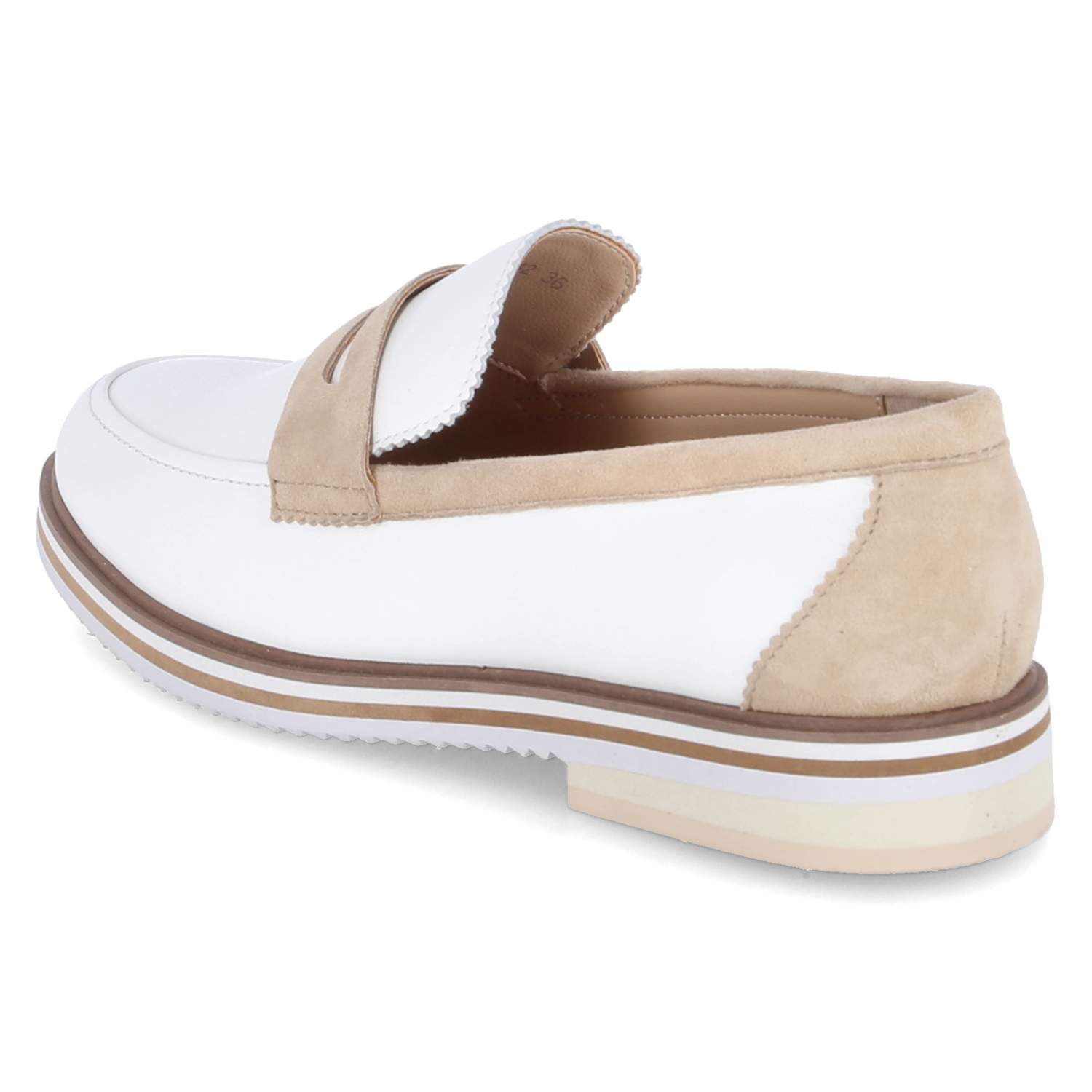 Slipper - white, desert