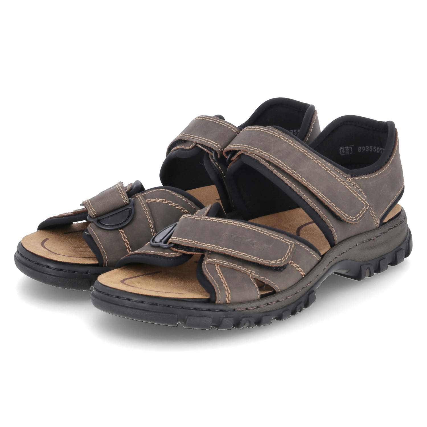 Sandalen - tabak/schwarz