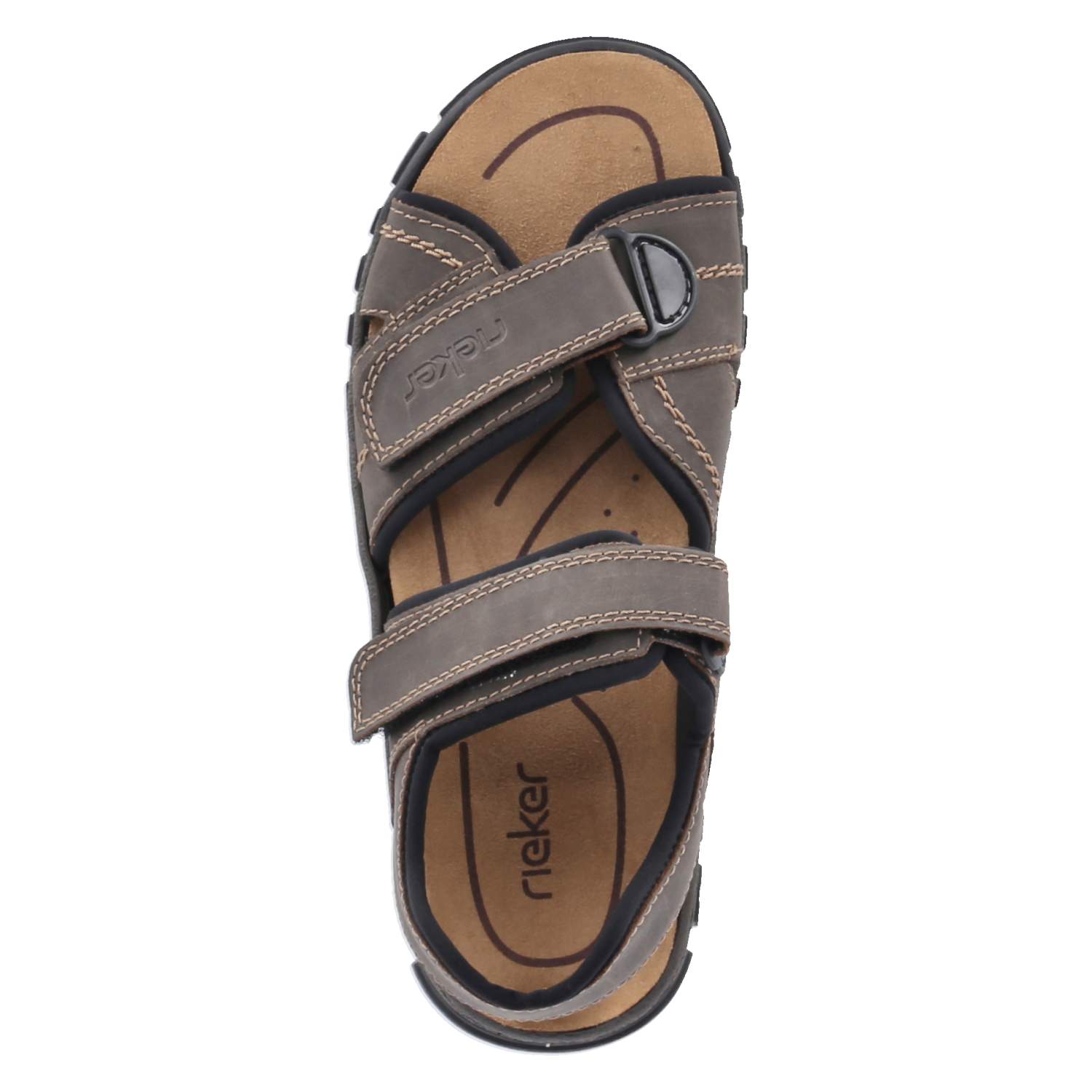 Sandalen - tabak/schwarz