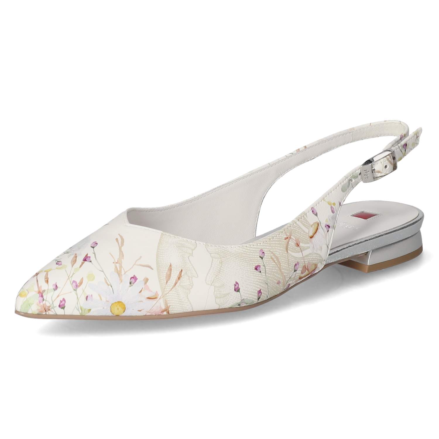 Slingballerinas - weiss/multi